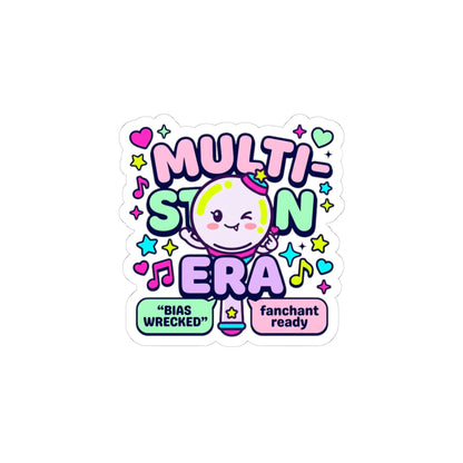 Multi-Stan Era Kiss-Cut Sticker | K-pop stan, bias-wrecker fan chant