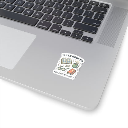 Fully Booked Bible Study Night Sticker | Christian Memes, Church Camp Retro