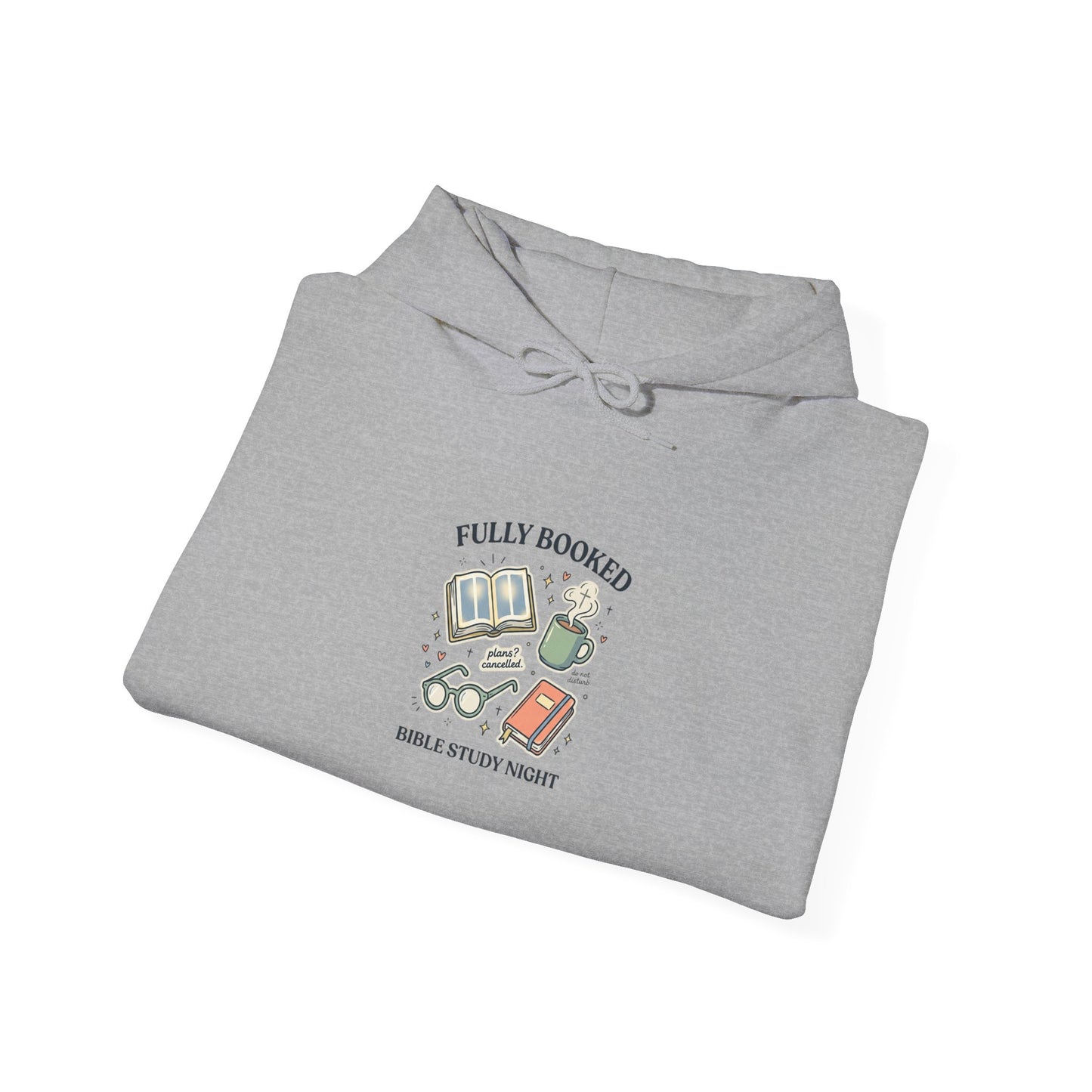 Fully Booked Hoodie | Christian memes, church camp retro humor