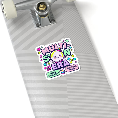 Multi-Stan Era Kiss-Cut Sticker | K-pop stan, bias-wrecker fan chant