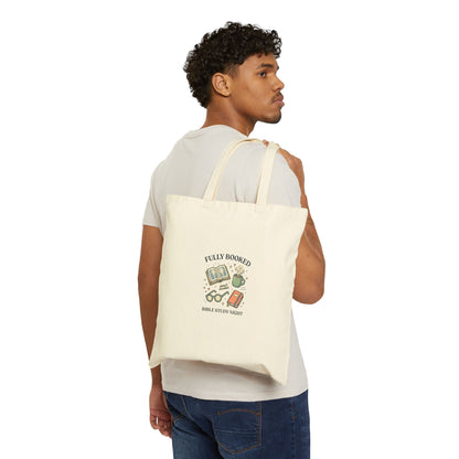 Fully Booked Bible Study Tote | Christian Memes, Church Camp Retro