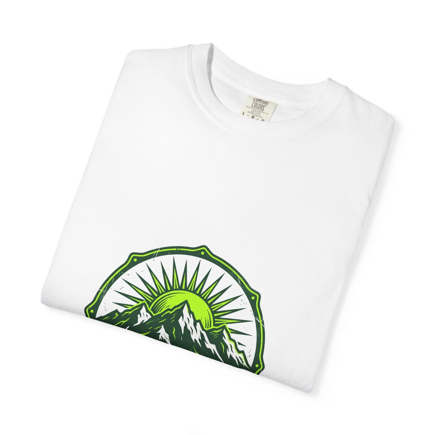 Begin Anyway Mountain T-Shirt — Inspirational Adventure Graphic Tee