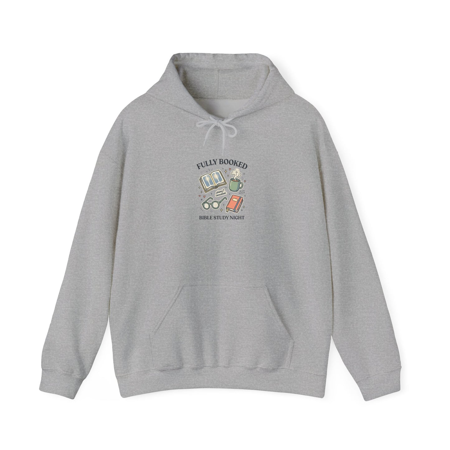 Fully Booked Hoodie | Christian memes, church camp retro humor