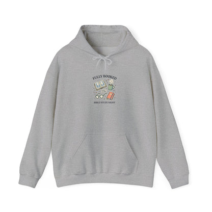 Fully Booked Hoodie | Christian memes, church camp retro humor