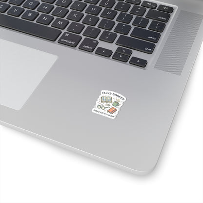 Fully Booked Bible Study Night Sticker | Christian Memes, Church Camp Retro