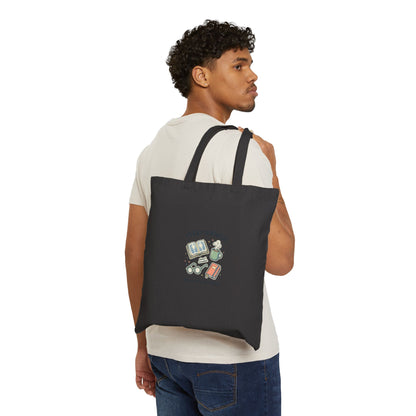 Fully Booked Bible Study Tote | Christian Memes, Church Camp Retro