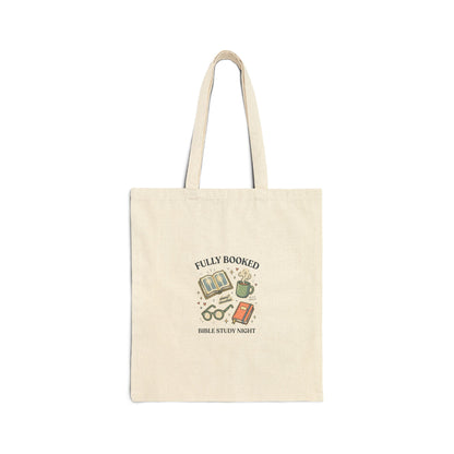 Fully Booked Bible Study Tote | Christian Memes, Church Camp Retro
