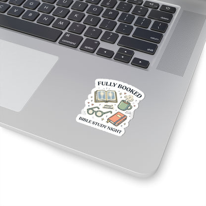 Fully Booked Bible Study Night Sticker | Christian Memes, Church Camp Retro