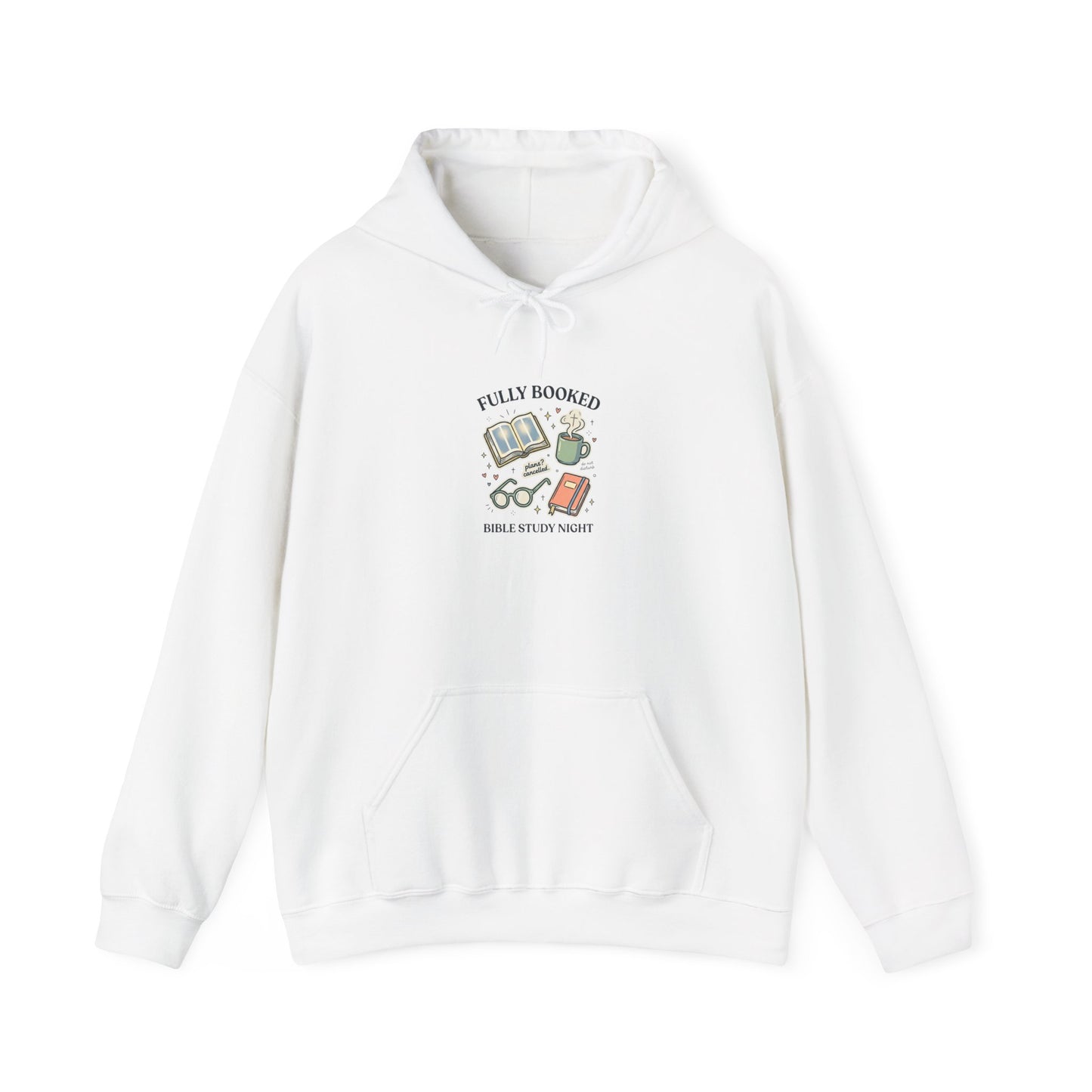Fully Booked Hoodie | Christian memes, church camp retro humor
