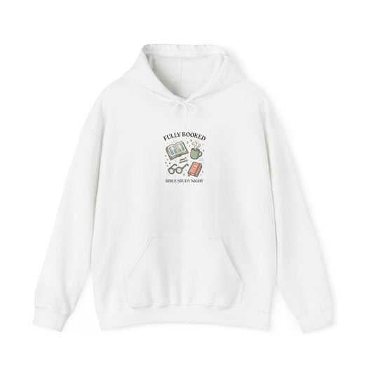 Fully Booked Hoodie | Christian memes, church camp retro humor
