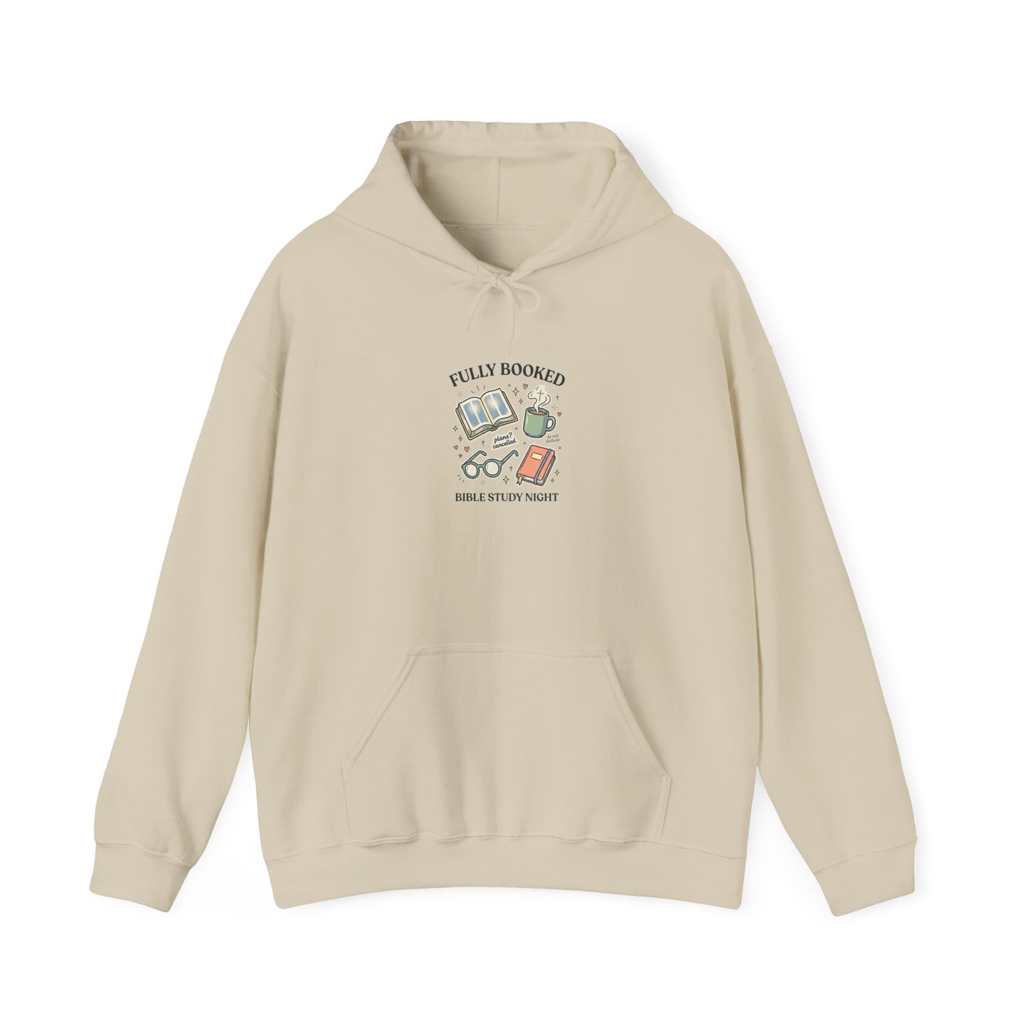 Fully Booked Hoodie | Christian memes, church camp retro humor