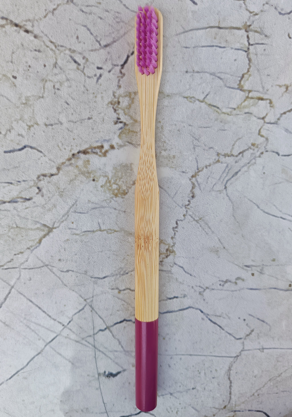 Premium Ergonomic Bamboo Toothbrush (Round Handle)