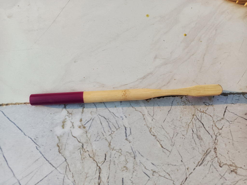 Premium Ergonomic Bamboo Toothbrush (Round Handle)